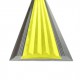 Алюминиевые накладки на ступени с желтой резиновой вставкой